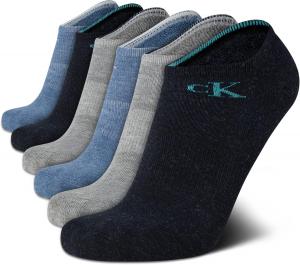 Мужские носки Calvin Klein No Show - 6 пар мягких хлопковых носков с низкой посадкой, мягкие, для мужчин, для занятий спортом и бега, Blue Assorted