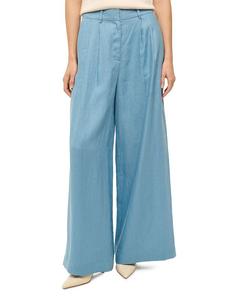 Саша Льняные Брюки STAUD, синий
