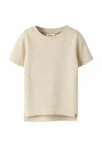 Футболка приталенного кроя с принтом Lil' Atelier, Oxford Tan