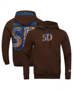 Мужская коричневая толстовка Scooby-Doo с капюшоном для футбольного тренировочного лагеря Freeze Max