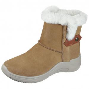 Зимние ботинки женские Skechers с мехом и застежкой, хаки