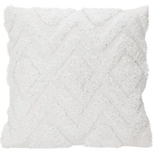 Декоративная подушка хлопок белая 45/45 см, белый