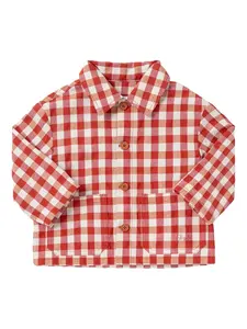 Жакет в клетку гингем Il Gufo, красный
