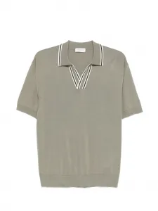 Футболка с V-образным вырезом Paolo Pecora, зеленый