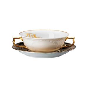 Суповая чашка Heritage Midas 0,31 л с блюдцем, 2 предм Rosenthal, белое золото
