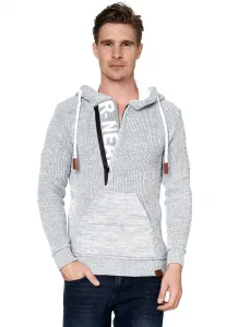 Толстовка с капюшоном Rusty Neal и стильным вырезом, белый