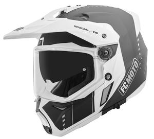 Шлем FC-Moto merkur pro air enduro, Black/White