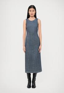 Платье rag & bone MIRAMAR PONTE OLIVIA MIDI DRESS, Blue/Blue Denim