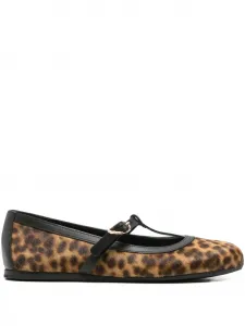 Балетки Aerati с леопардовым принтом Ancient Greek Sandals, коричневый