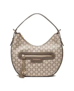 Итальянская сумка-хобо, качественный стиль. Nerogiardini, бежевый