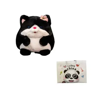 Плюшевая кукла с мультяшными круглыми лисенком и котенком высота 23см Bitter purchase