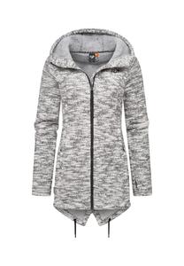 Кардиган с капюшоном wingi меланж Ragwear, цвет ash