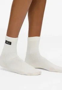 Носки с фирменным логотипом (комплект из 2 штук) Karl Lagerfeld, Cannoli Cream-Black