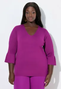 Свитер с v-образным вырезом Ulla Popken, Berry