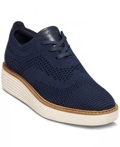 Женские оригинальныеоксфорды на платформе Grand Stitchlite Cole Haan, синий