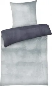 Постельное белье Cashmere Touch 155x220 см, теплое зимнее постельное белье, антрацитово-серебристый Carpe Sonno