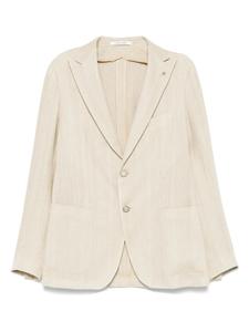 Однобортный блейзер Tagliatore, нейтральный