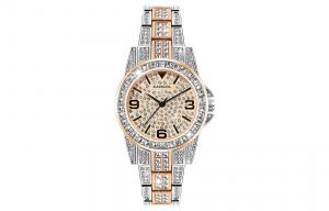 KANGOL Часы Sparkling Encounter Baby's Breath Quartz Movement Metal Strap Watch Women's Watch Silver Dial, Noble Gold Goddess Style