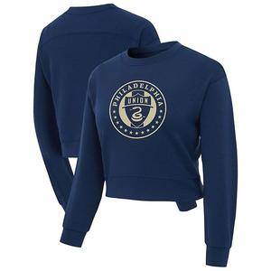 Женский дарби-топ с длинным рукавом philadelphia union navy Unbranded