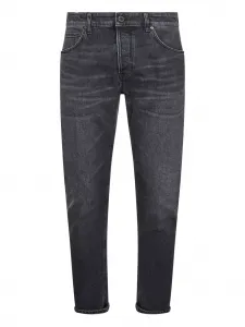 Джинсы с эффектом потертости PT Torino, черный