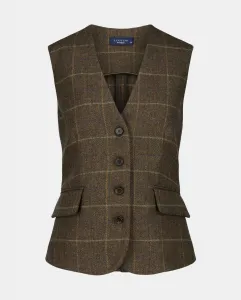 Классический женский клетчатый жилет Lloyd'S, хаки
