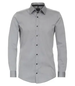 Деловая рубашка VENTI "Деловая рубашка VENTI однотонная", серый