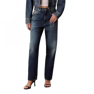 Джинсы Calvin Klein LV047E733G, зауженный крой, высокая талия Calvin klein jeans, синий