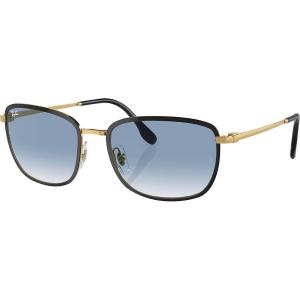 Солнцезащитные очки Ray-Ban RB3705 Urban Metals Ray-Ban, Gold/Clear Gradient Blue