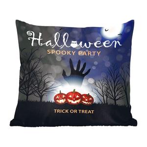 Декоративная подушка MuchoWow диванная подушка гостиная декоративная подушка 40х40 см Плакат Хэллоуина, который можно увидеть на иллюстрации - чехлы на диванные подушки - без наполнителя