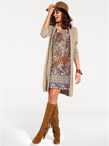 Длинный кардиган песочного цвета Heine