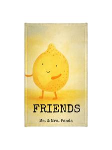 Mr. & Mrs. Panda Полотенце «Лучшие друзья» с лимонным рисунком и надписью, белое
