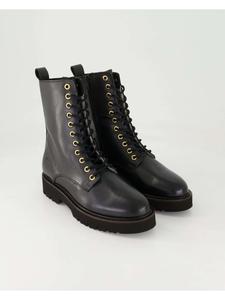 Zahira Черные ботильоны на шнуровке