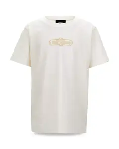Футболка унисекс с классическим логотипом - для малышей и взрослых Versace, белый