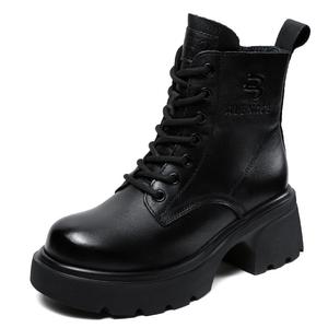 Короткие ботинки Martin 6,0 см женские Devanro, Black