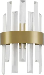 Nova Luce Настенный светильник "CROWN", 1 лампочка, лампа G9 | без лампочек, без освещения Высота: 30 см, цвет Gold