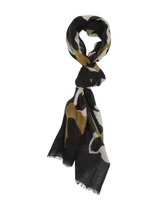 Шарф из шерсти с абстрактным принтом Altea, черный