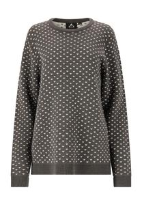 Свитер борге из стильного и теплого трикотажа Whistler, серый