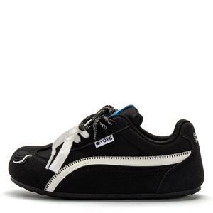 STAE Женские противоскользящие износостойкие скейтерские кеды низкие черные, цвет Black