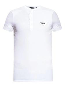 Футболка с вышитым логотипом Versace, белый