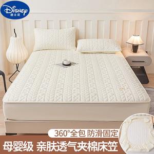 Disney Простыня на резинке 180х200 см, класс A, хлопок, узор "Пшеничный колос", цвет Cloud White