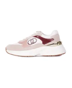 Кроссовки из замши и нейлона Liu Jo, бежевый