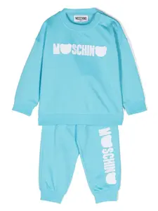 Спортивный костюм с нашивкой Teddy Bear Moschino Kids, синий