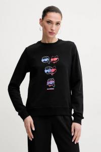 Хлопковая толстовка Karl Lagerfeld, черный