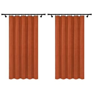 Готовые шторы из велюра с рюшовой лентой 140х230 см 2 шт. серые непрозрачные шторы Voppi