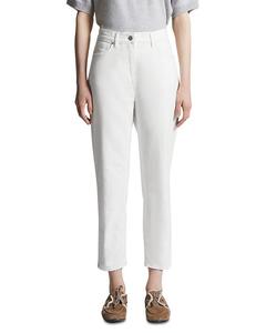 Прямые джинсы средней посадки Natural White Peserico, белый