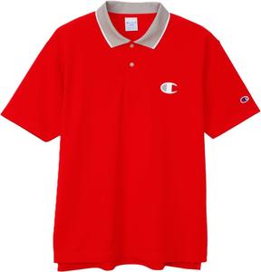 Мужская поло-рубашка Champion с коротким рукавом, защита от УФ-излучения, быстросохнущая, с логотипом, для гольфа, C3-CG301, красный