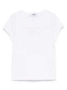 MSGM Kids футболка из джерси, белый