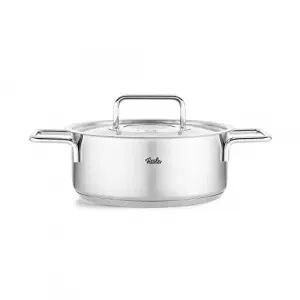 Кастрюля Pure Profi Fissler из нержавеющей стали с металлической крышкой, серебристый