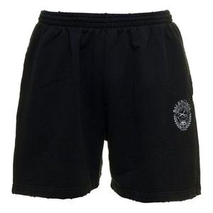 Шорты logo brushed sweat shorts 'washed black' Balenciaga, черный