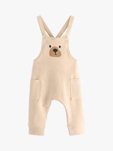 Комбинезон с рисунком медвежонка Lindex, светло-бежевый